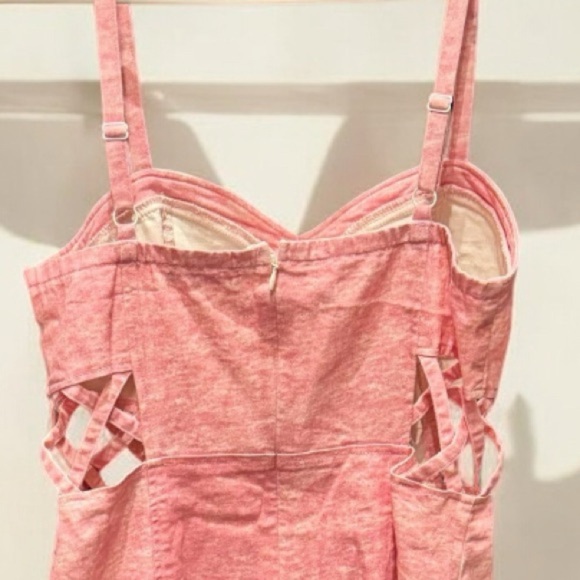 Do & be Elegant Pink Dress adjustable straps MEDIUM pit to pit 14in length 23in - Picture 5 of 6